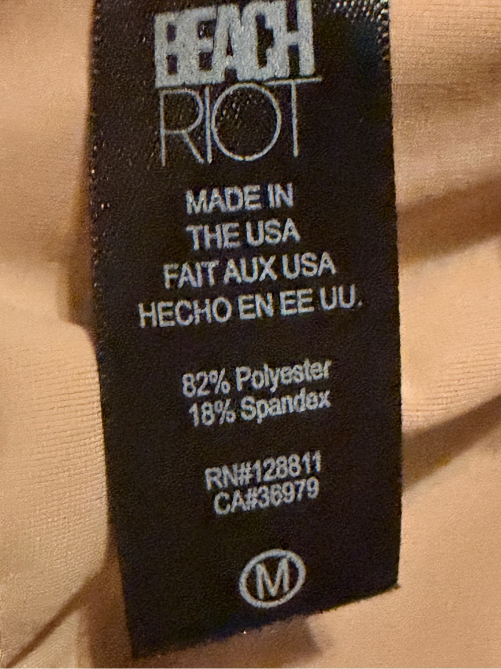 Beach Riot Anna Ribbed Tank Bra Top M - Picture 7 of 9